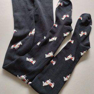 Anthropologie Llama Tights, Charcoal, M/L, NWOT